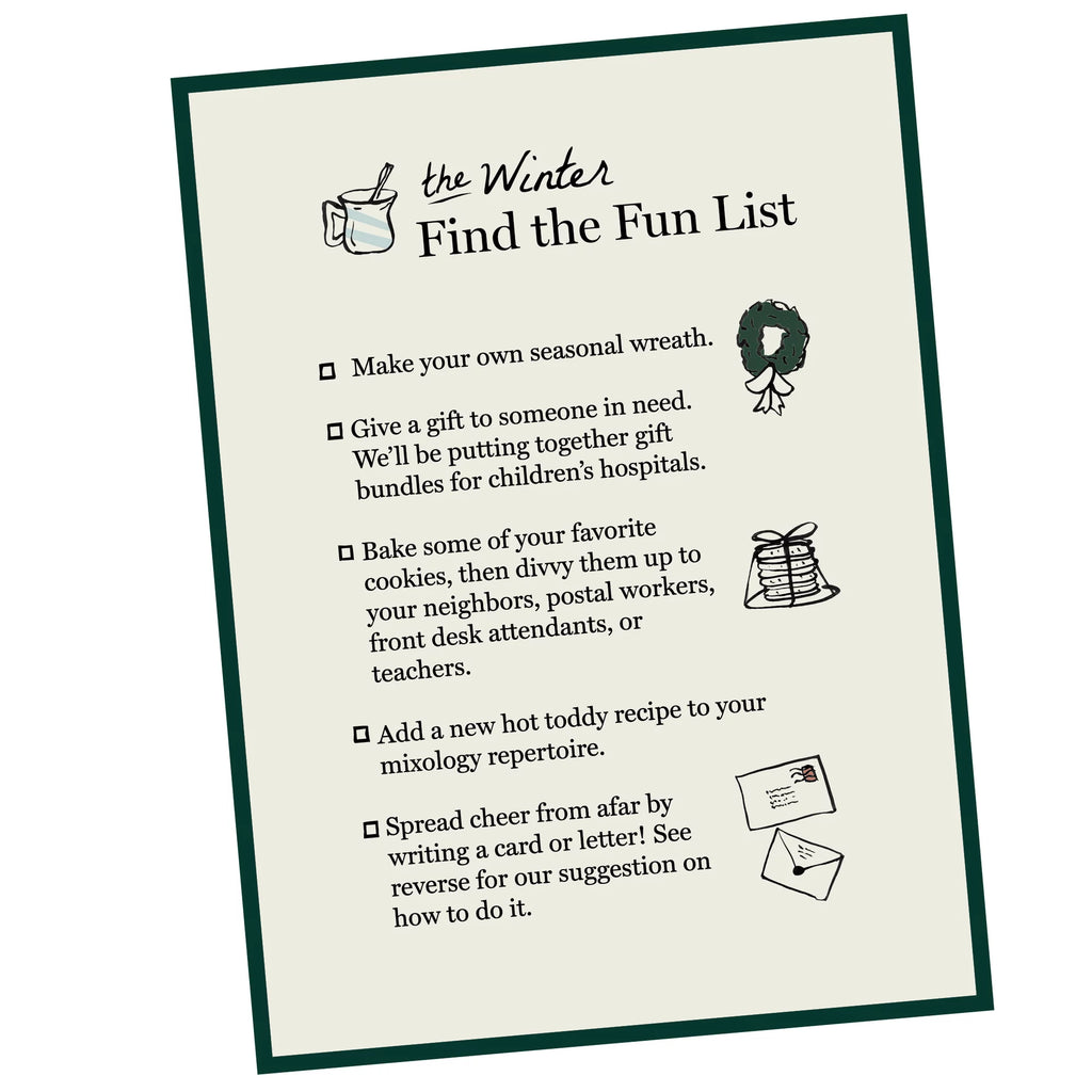 The Winter Find The Fun List
