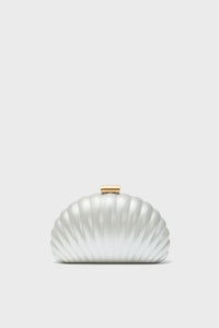 Ivory Monet Pearlized Shell Clutch